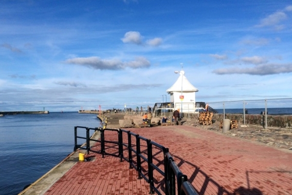 Remont nabrzeża Pilotowego w usteckim porcie